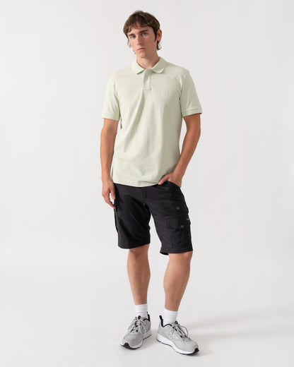 BOSS Orange Passenger Mens Stretch-Cotton Slim-Fit Polo Shirt with Logo Patch - Open Green 384