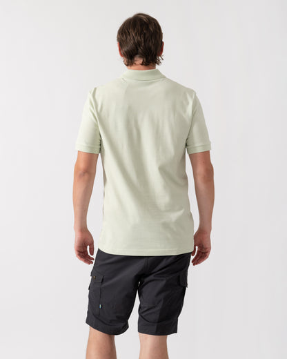 BOSS Orange Passenger Mens Stretch-Cotton Slim-Fit Polo Shirt with Logo Patch - Open Green 384