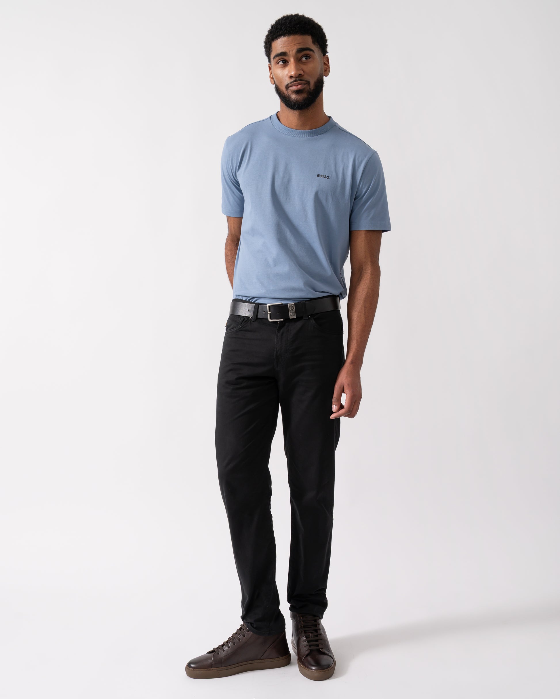 BOSS Orange Re.Maine_BO Mens Jeans 50549379 - Black 001 - CHO - Designer Mens Jeans