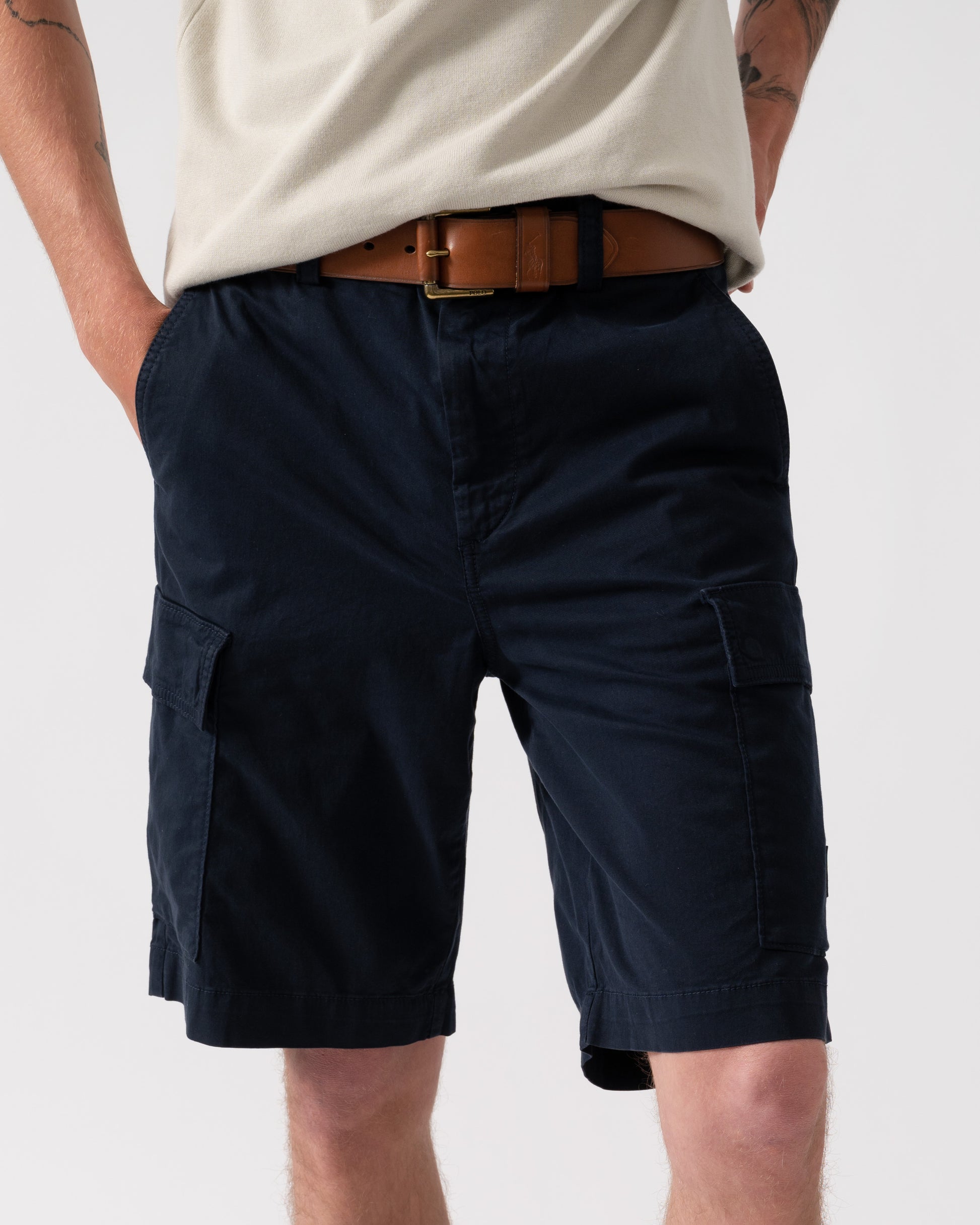 BOSS Orange Sisla Mens Cargo Shorts - Dark Blue 404