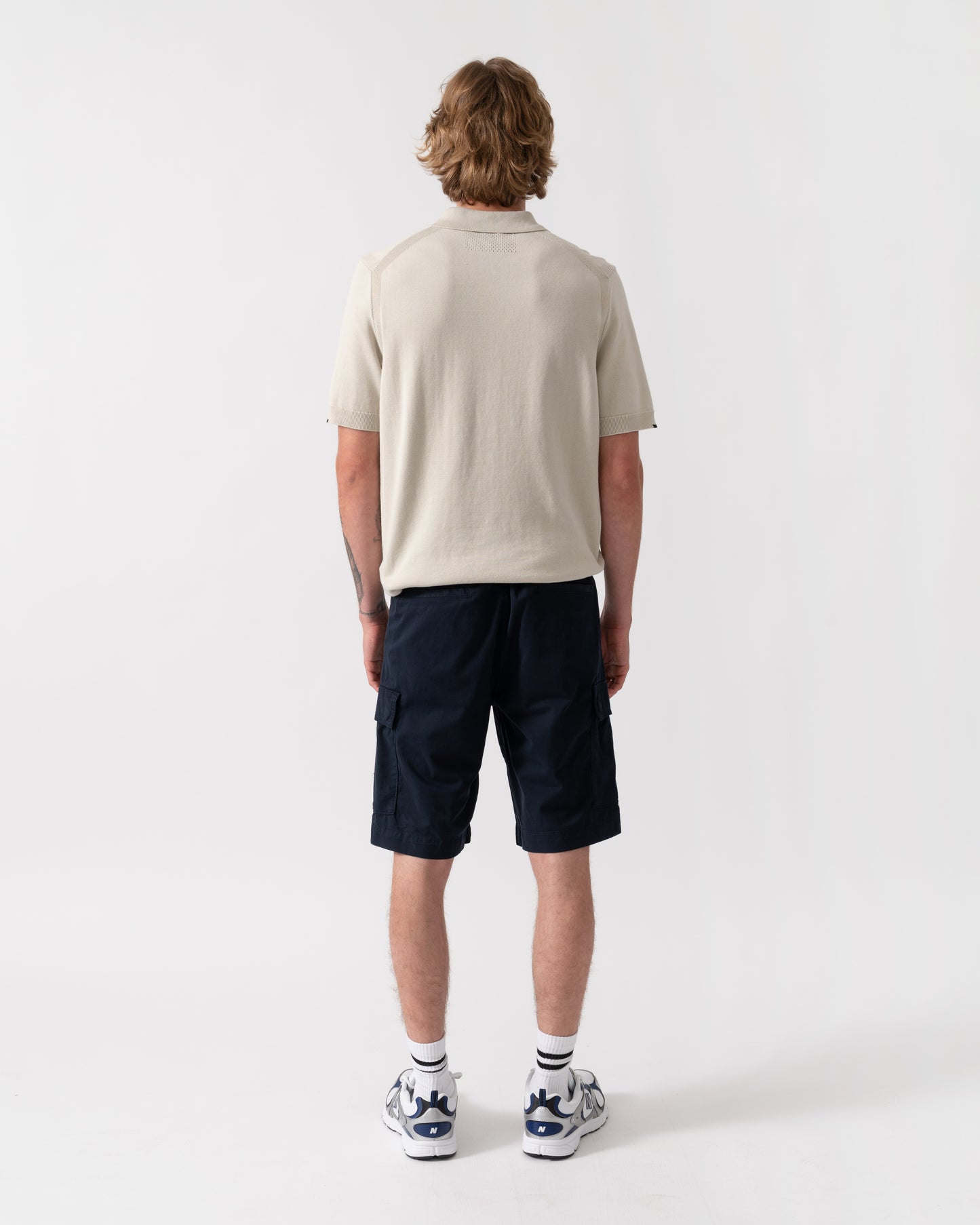BOSS Orange Sisla Mens Cargo Shorts - Dark Blue 404
