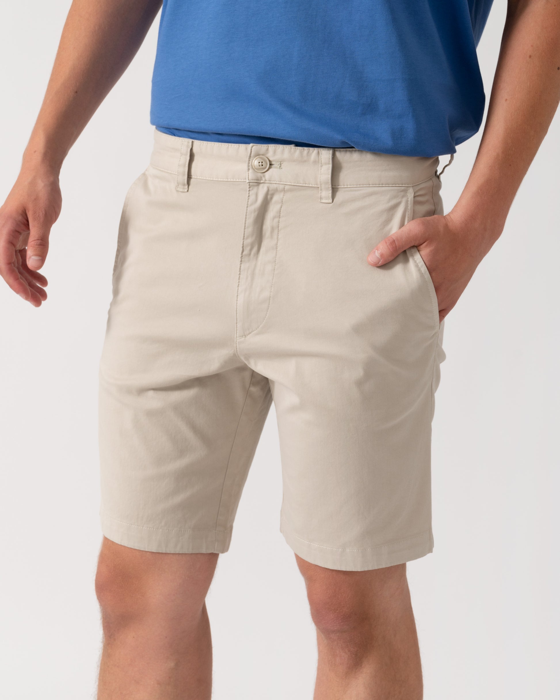 BOSS Orange Slim Fit Mens Chino Shorts - Light Beige 271