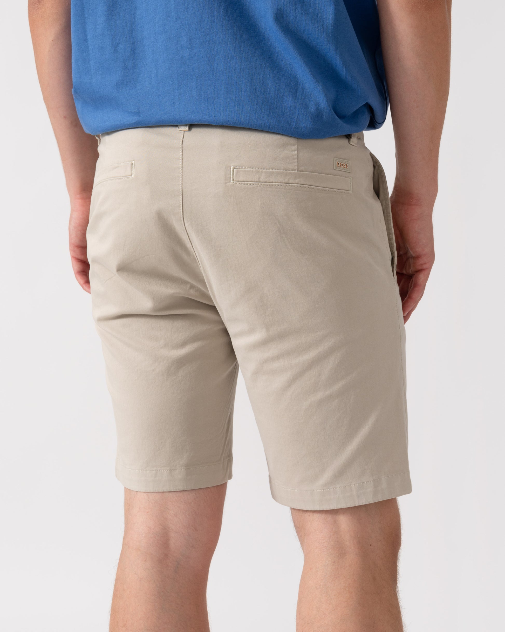 BOSS Orange Slim Fit Mens Chino Shorts - Light Beige 271