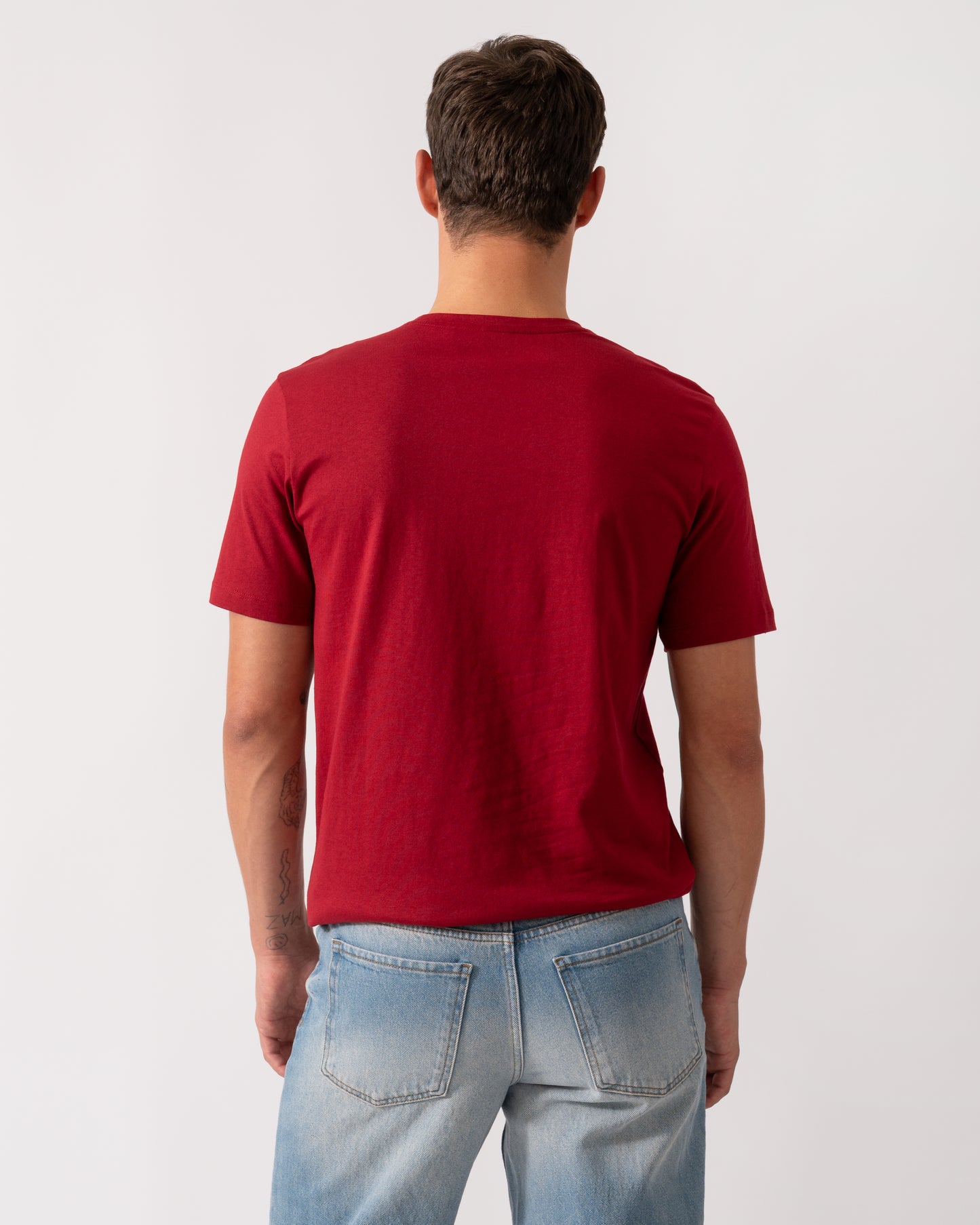 BOSS Orange Tales Mens Cotton-Jersey T-shirt With Logo Patch - Medium Red 614
