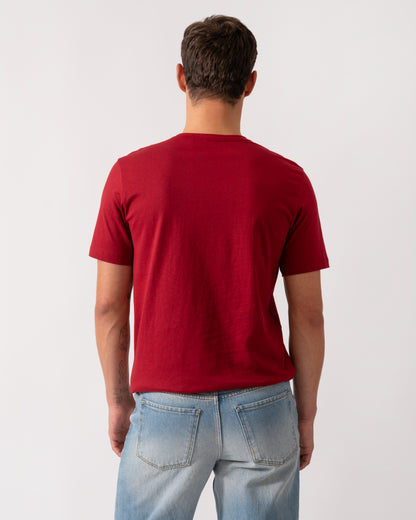 BOSS Orange Tales Mens Cotton-Jersey T-shirt With Logo Patch - Medium Red 614