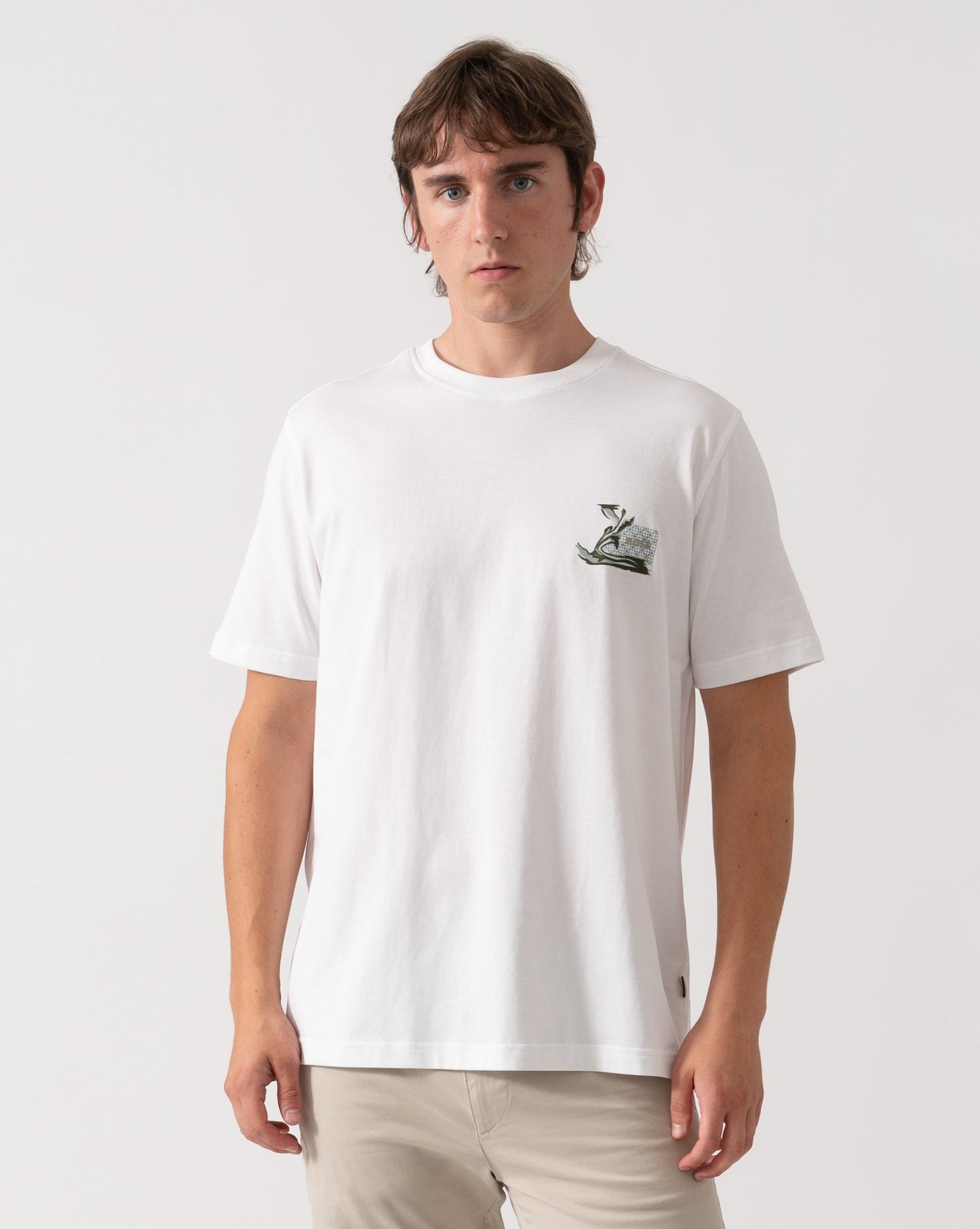BOSS Orange Te Blueprint Mens T-Shirt - White 100
