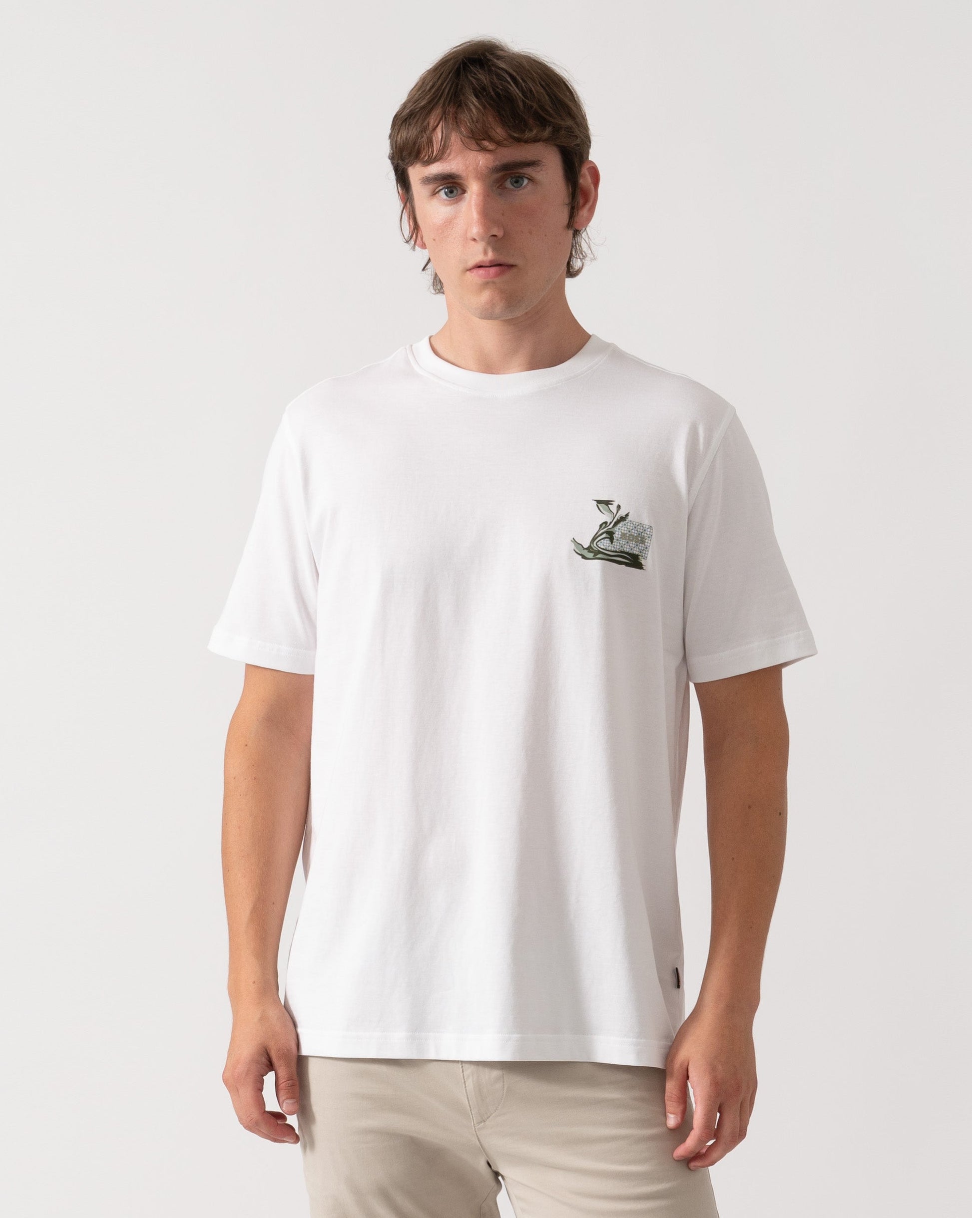 BOSS Orange Te Blueprint Mens T-Shirt - White 100