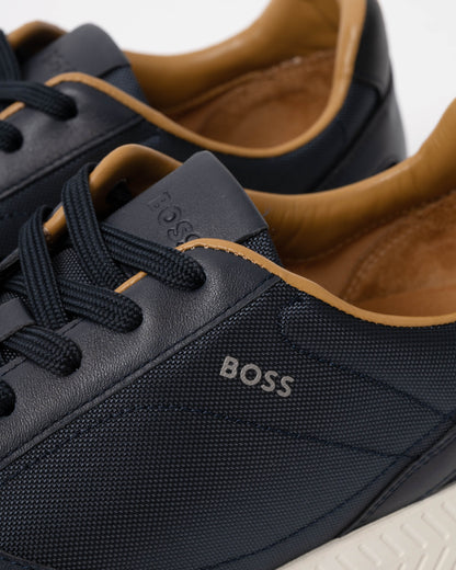 BOSS Orange Titanium Runn buny Mens Trainers - Dark Blue 401