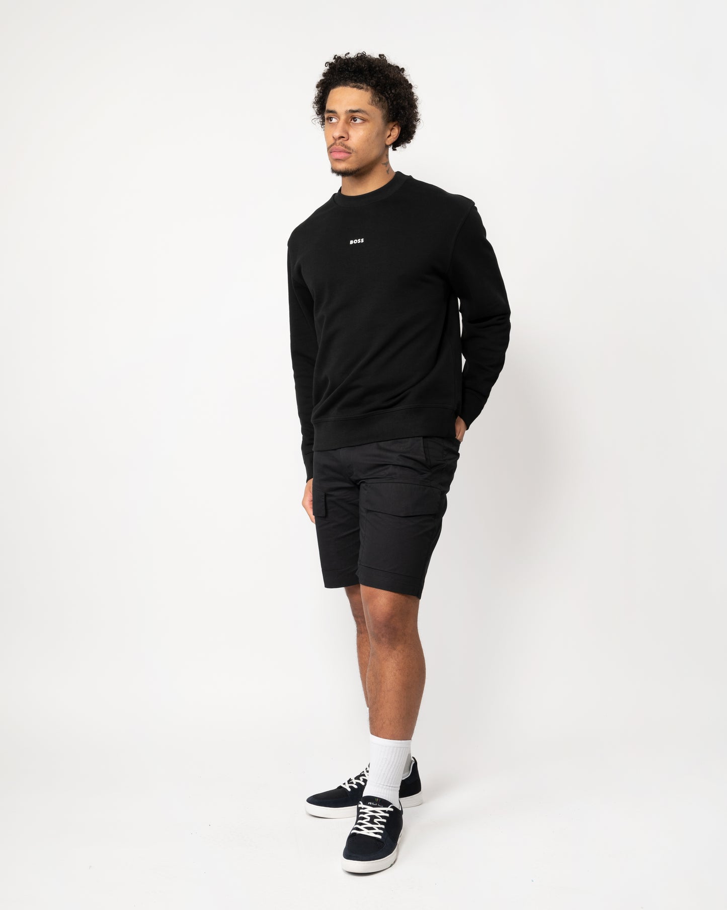 BOSS Orange WeSmallcrew Mens Sweatshirt - Black 001