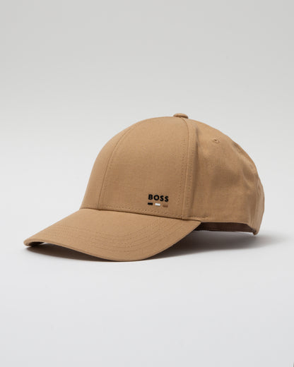 BOSS Orange Zed Stripe Mens Baseball Cap - Medium Beige 260 - CHO - Designer Mens Hats