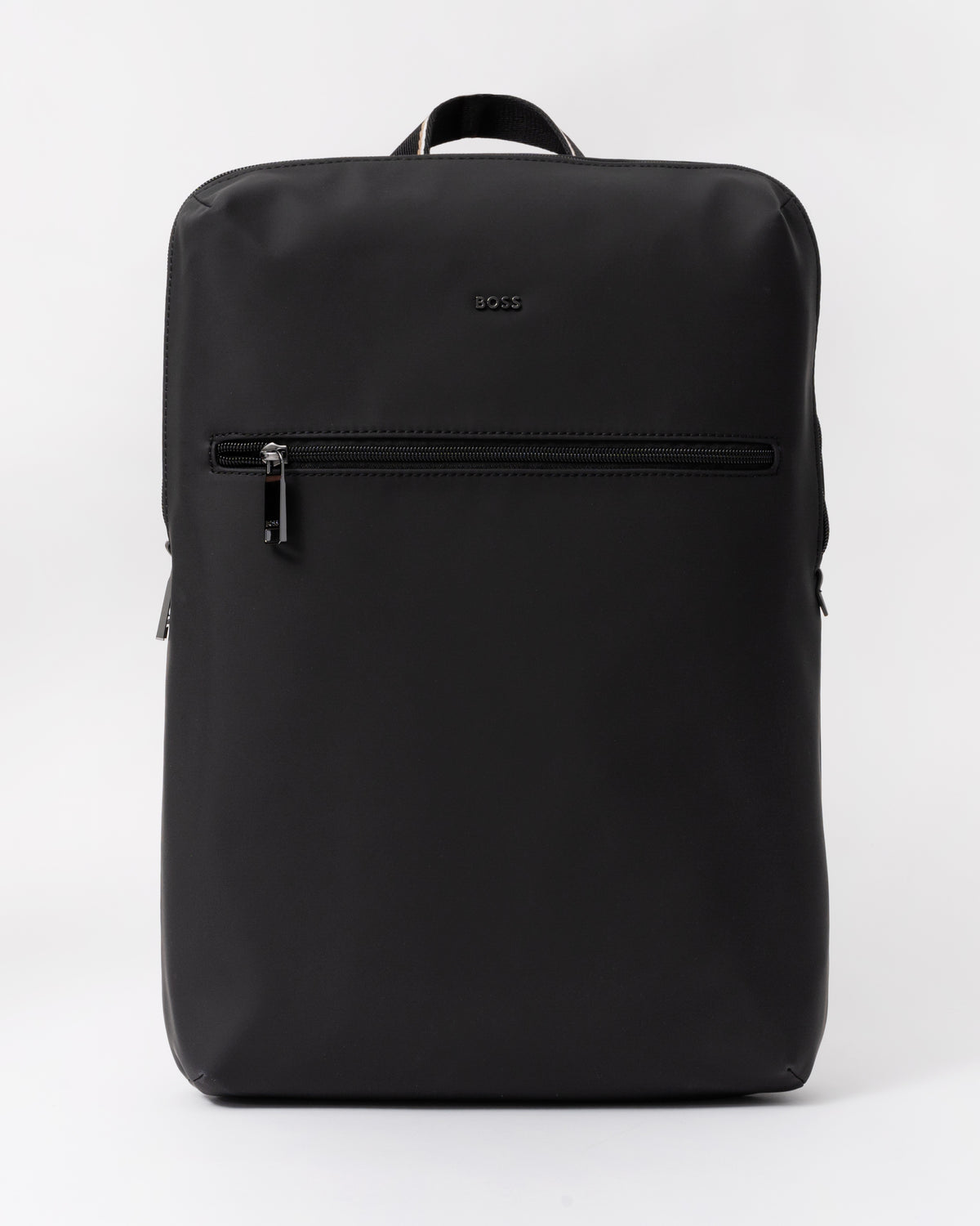 Front of the BOSS Orange Zeph Mens Backpack - Black 001