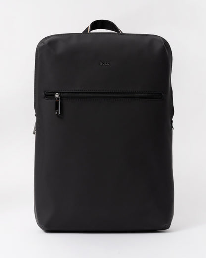 Front of the BOSS Orange Zeph Mens Backpack - Black 001