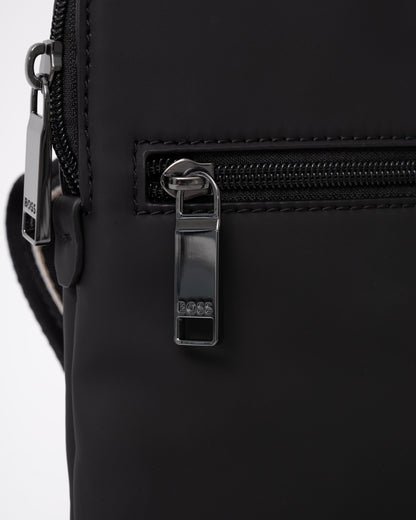 Zip on the BOSS Orange Zeph Mens Envelope Bag - Black 001