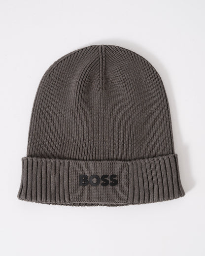 BOSS Green Asic-X Mens Beanie - Light/Pastel Grey 056
