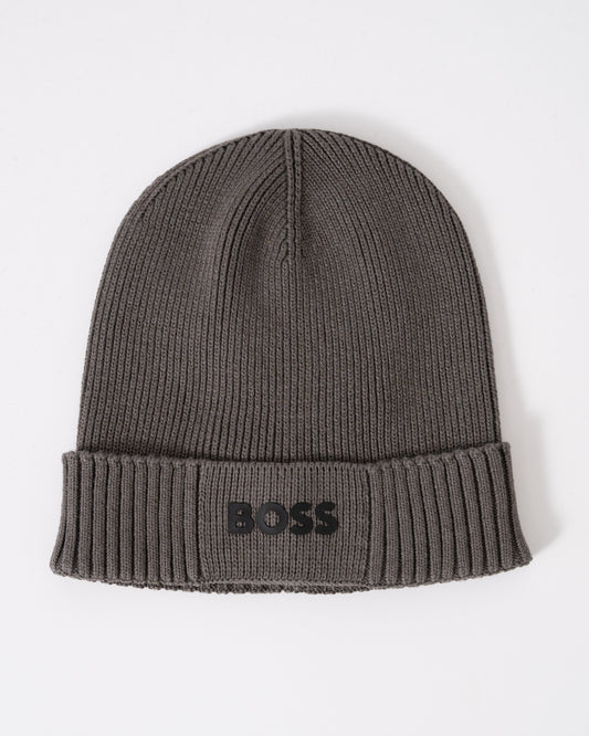 BOSS Green Asic-X Mens Beanie - Light/Pastel Grey 056