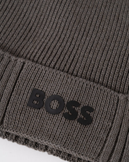 BOSS Green Asic-X Mens Beanie - Light/Pastel Grey 056