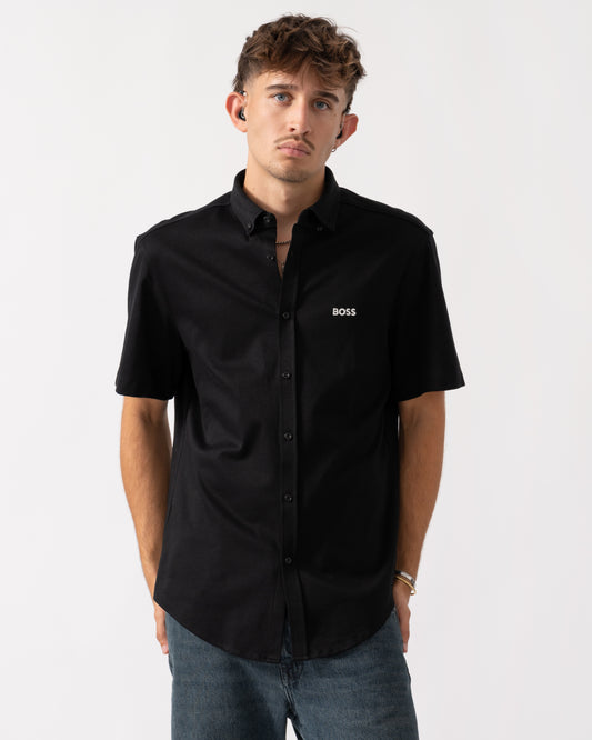 BOSS Green B_Motion Mens Short Sleeve Shirt 50544784 - Black 002