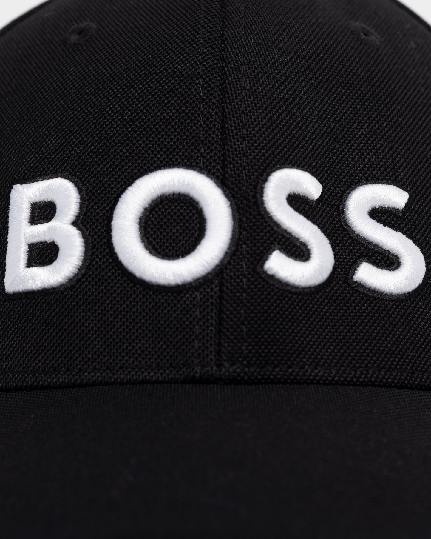 BOSS Green Knitted Six-Panel Cap with Embroidered Logo detail