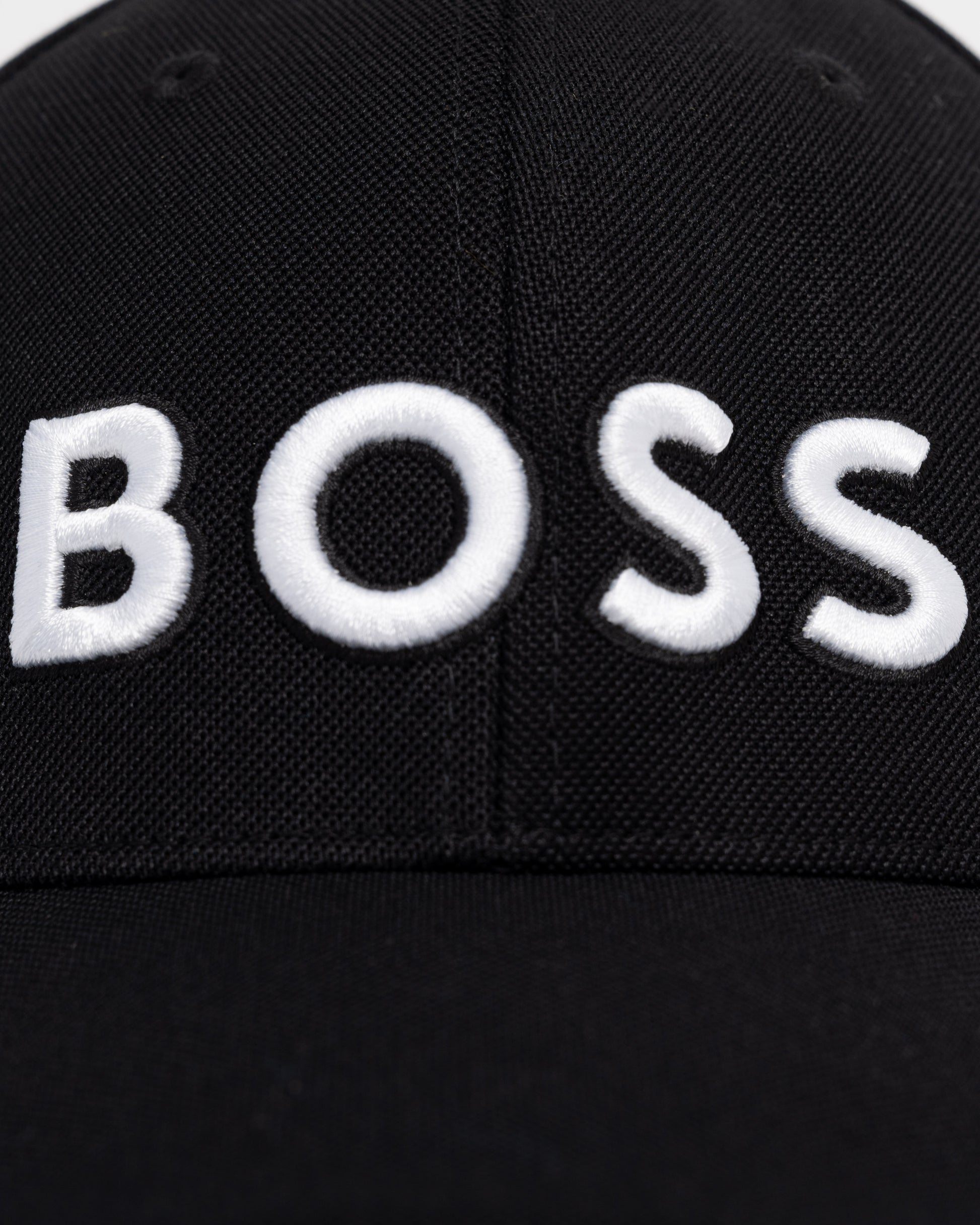 BOSS Green Knitted Six-Panel Cap with Embroidered Logo detail