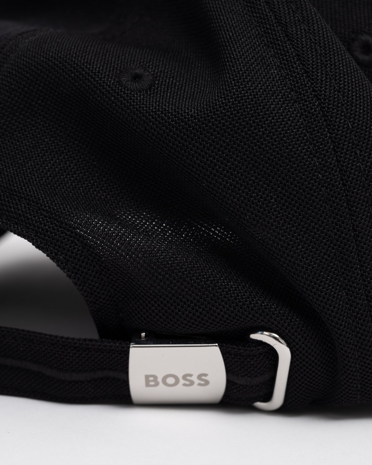 BOSS Green Knitted Six-Panel Cap with Embroidered Logo strap