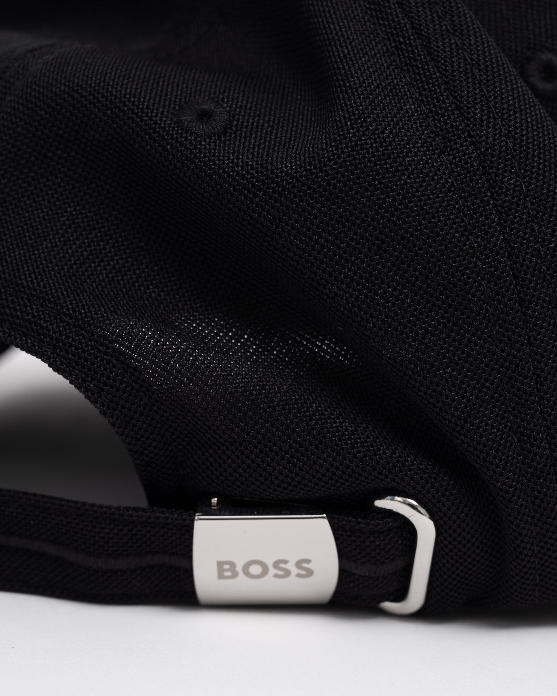 BOSS Green Knitted Six-Panel Cap with Embroidered Logo strap