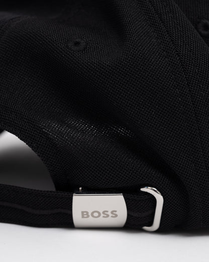 BOSS Green Knitted Six-Panel Cap with Embroidered Logo strap