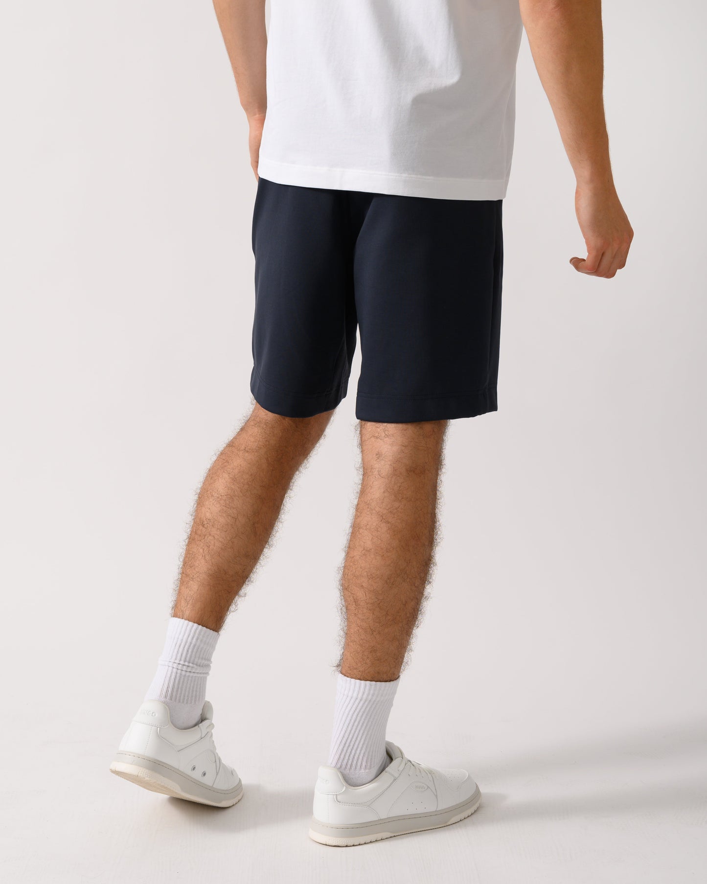 BOSS Green Headlo Rib Mens Shorts - Dark Blue 402