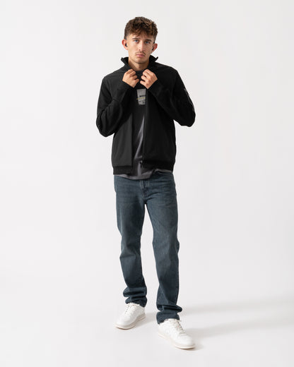 BOSS Green Momentum-X Mens Full Zip Jumper - Black 001