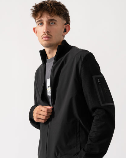 BOSS Green Momentum-X Mens Full Zip Jumper - Black 001