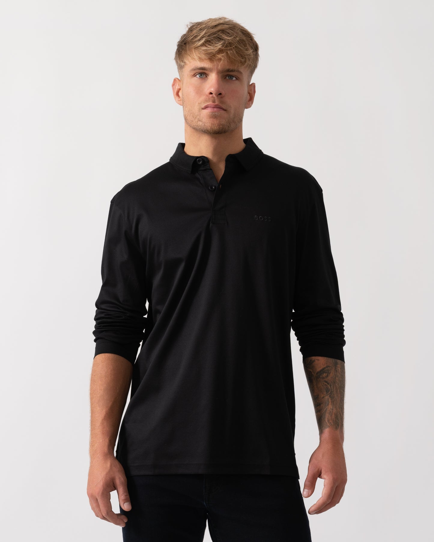 BOSS Green Pirol Mens Polo Shirt 50544335 - Black 001