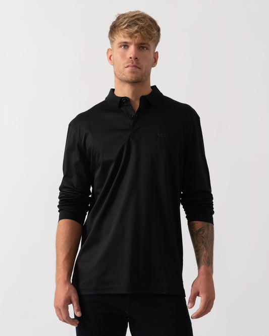 BOSS Green Pirol Mens Polo Shirt 50544335 - Black 001