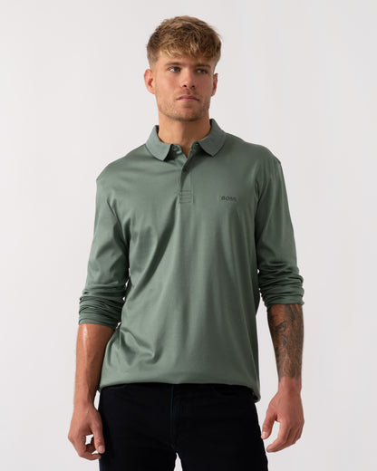 BOSS Green Pirol Mens Polo Shirt 50544335 - Open Green 358