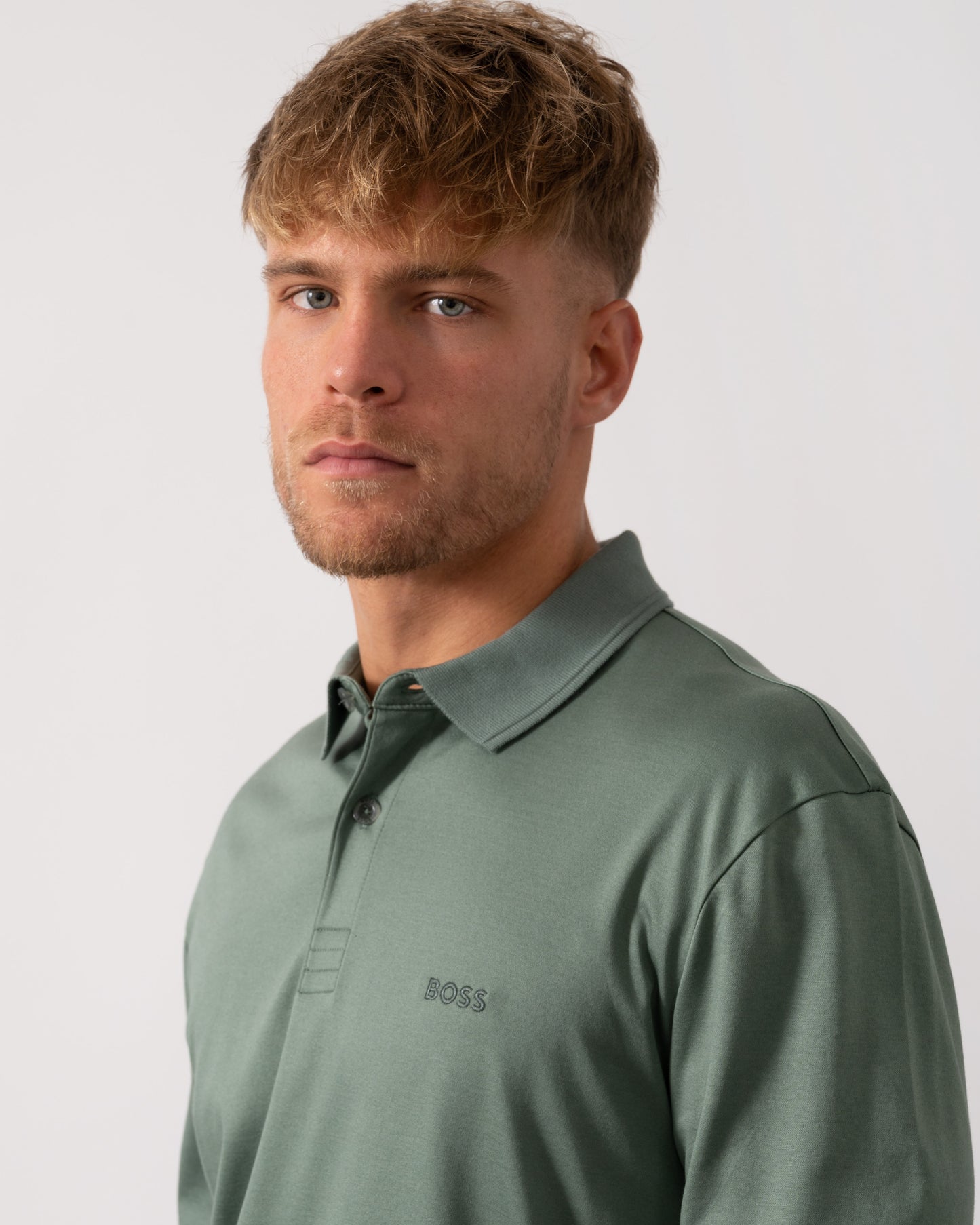 BOSS Green Pirol Mens Polo Shirt 50544335 - Open Green 358