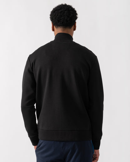 BOSS Green Skaz Mens Full Zip Funnel Neck Sweatshirt - Black 001