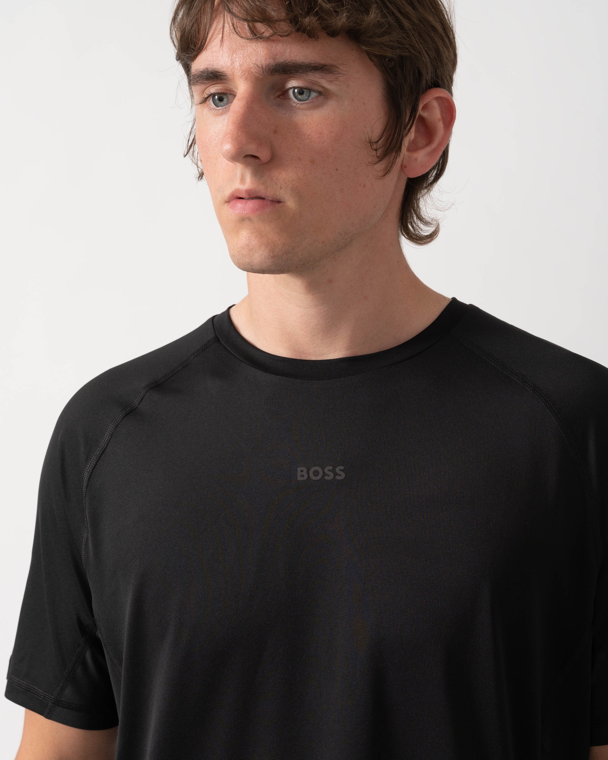 BOSS Green Tee Active Mens T-Shirt - Black 001