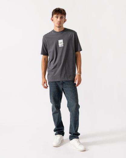 BOSS Green Tee Photoprint Mens T-Shirt - Dark Grey 027