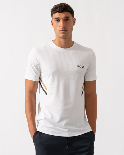 BOSS Green Tee Tech TOC Mens T-Shirt - White 100