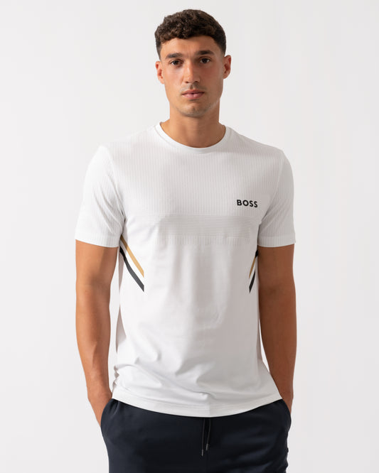 BOSS Green Tee Tech TOC Mens T-Shirt - White 100