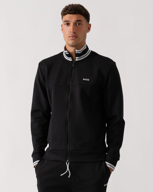 BOSS Green Zone Mens Full Zip Sweatshirt - Black 001