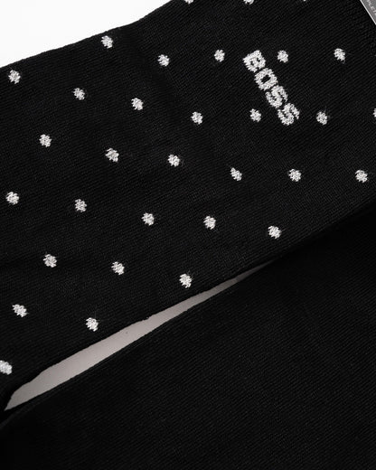 BOSS Orange Mens 2-Pack Mercerised Cotton Sock Gift Set - Black 002