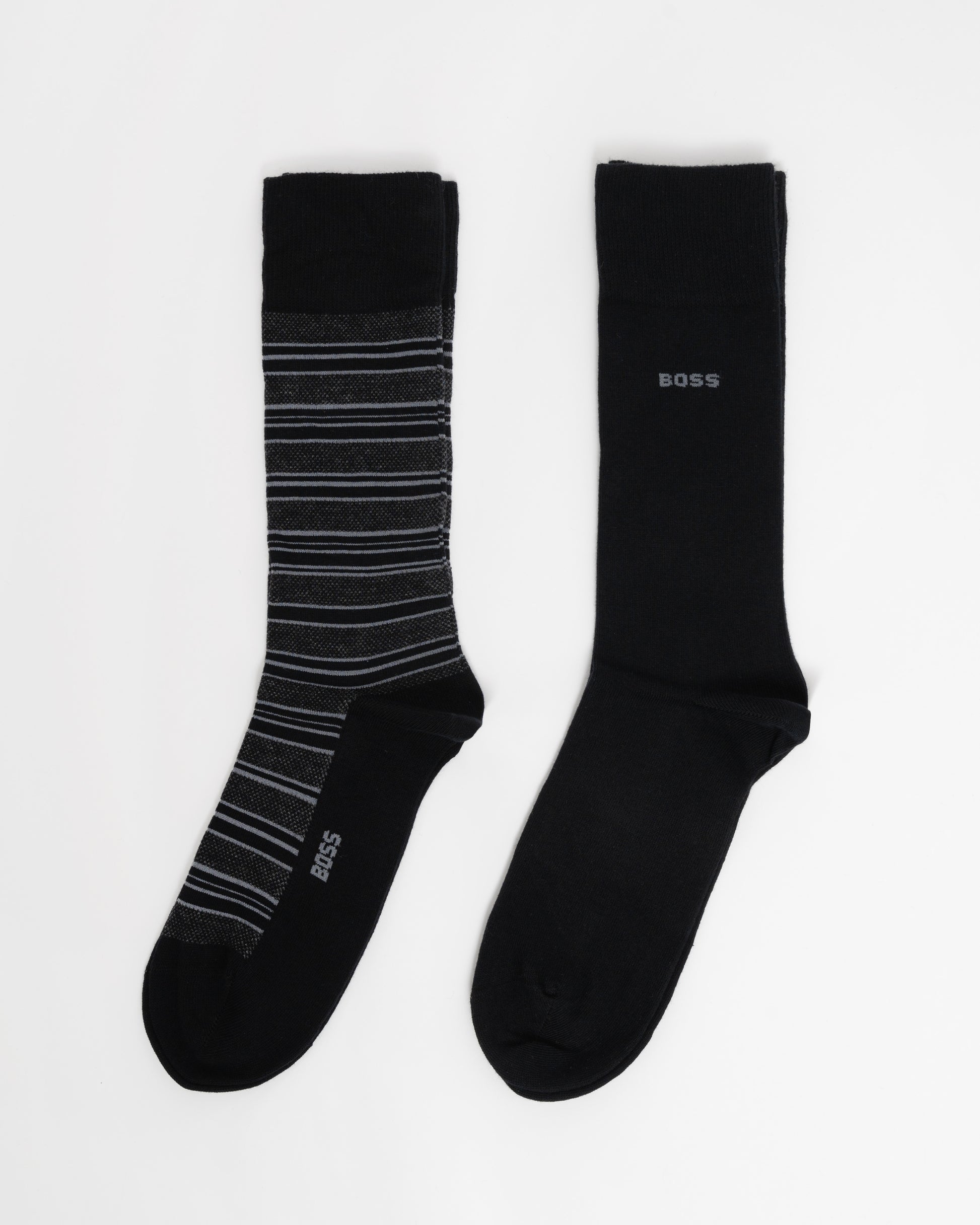 BOSS Orange 2-Pack Mens Striped Socks pack shot 1