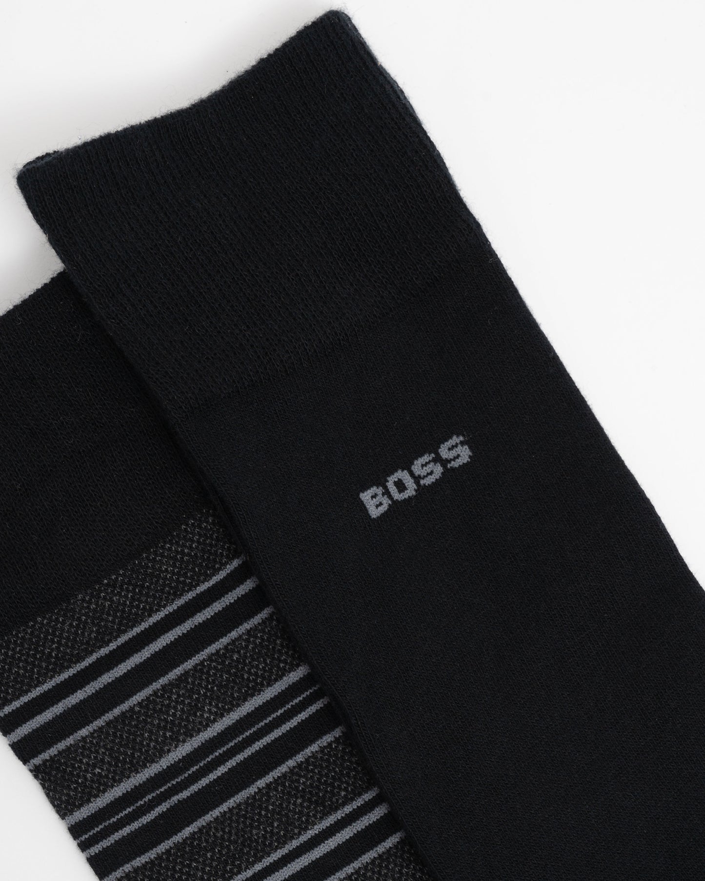 BOSS Orange 2-Pack Mens Striped Socks close up