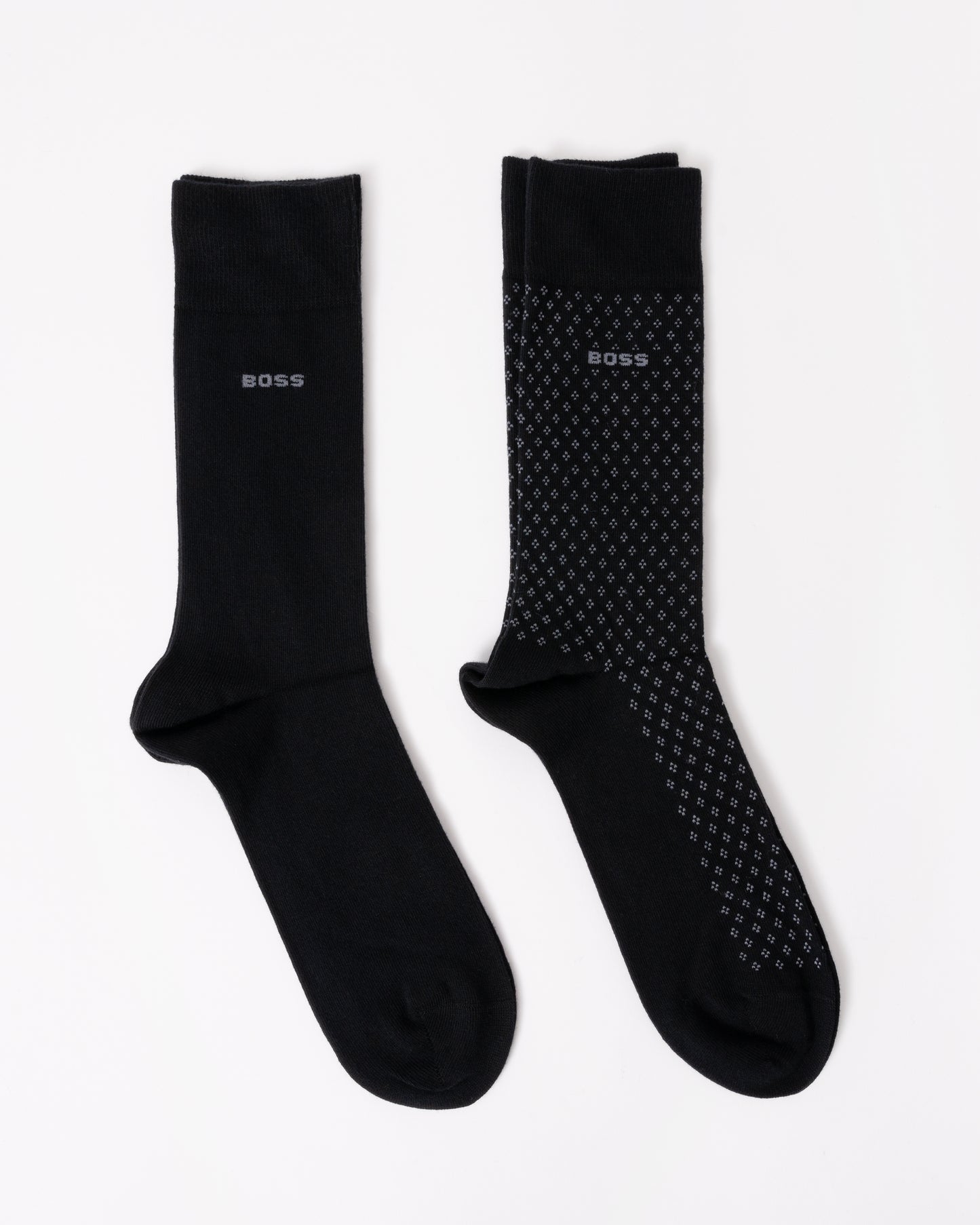 BOSS Orange 2-Pack RS Minipattern CC Mens Socks - Black 001