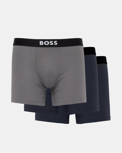 BOSS Orange 3 Pack Stretch Cotton Boxer Briefs - Open Miscellaneous 988 3 pack