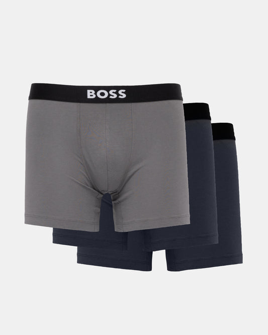 BOSS Orange 3 Pack Stretch Cotton Boxer Briefs - Open Miscellaneous 988 3 pack