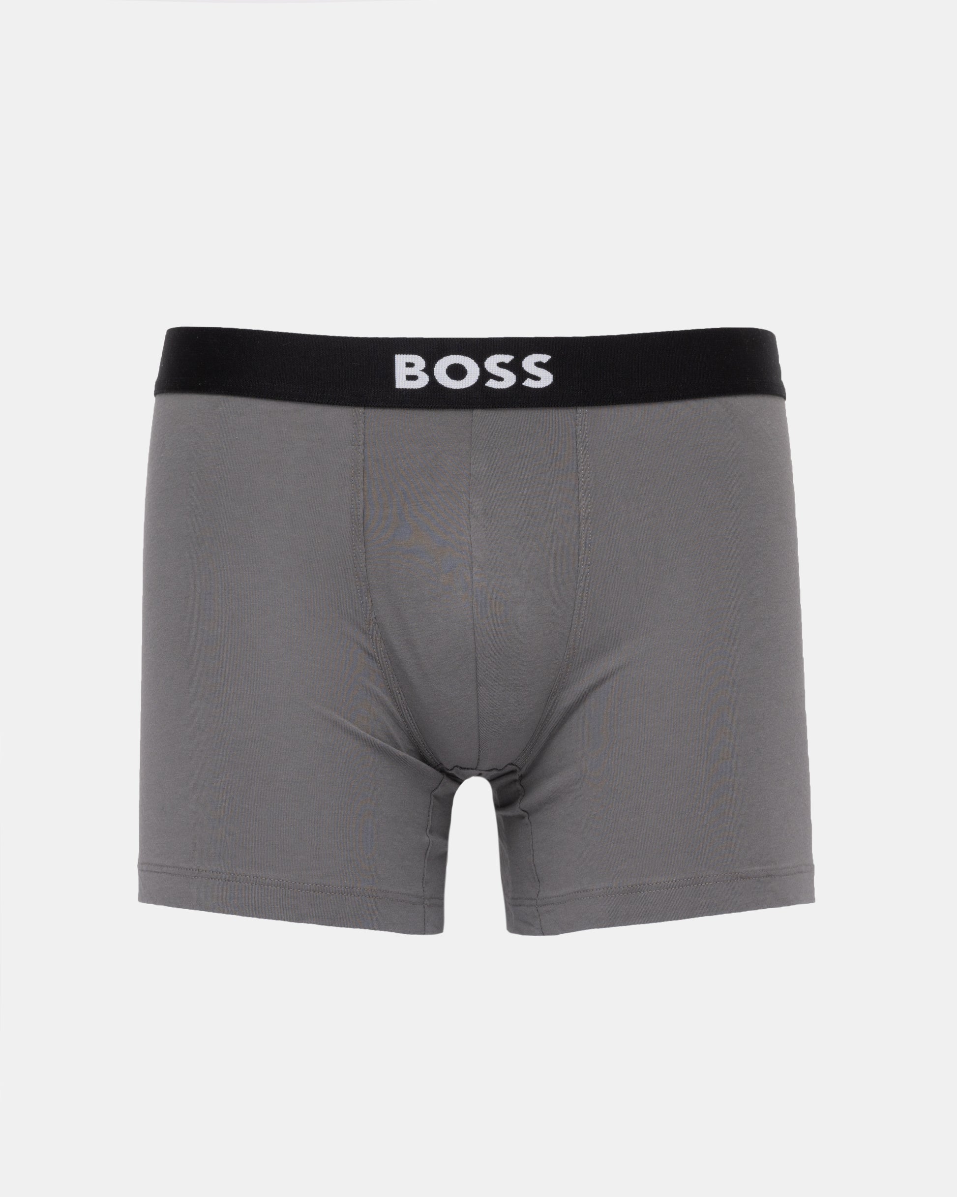 BOSS Orange 3 Pack Stretch Cotton Boxer Briefs - Open Miscellaneous 988 grey