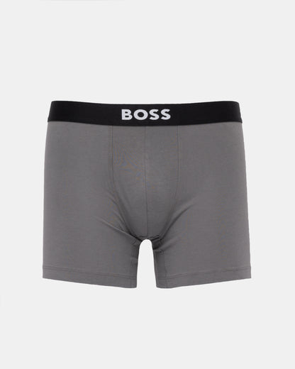 BOSS Orange 3 Pack Stretch Cotton Boxer Briefs - Open Miscellaneous 988 grey