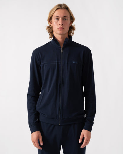 Just the jacked in the BOSS Orange 365 Mens Stretch-cotton loungewear set with logo print - Turquoise/Aqua 445