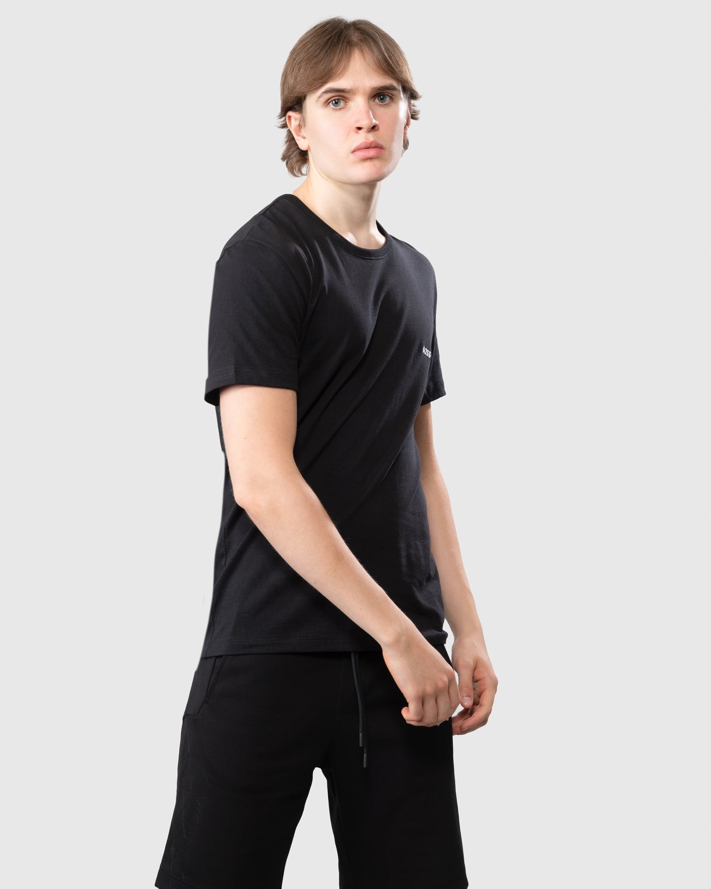BOSS Orange 3 Pack Classic Regular Fit Crew Neck Mens T-Shirts NOS - White/Navy/Black 984