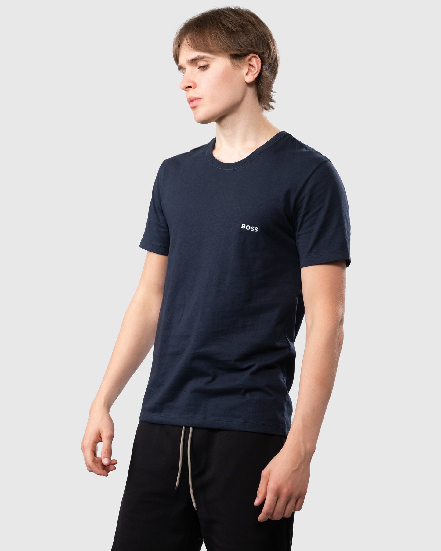 BOSS Orange 3 Pack Classic Regular Fit Crew Neck Mens T-Shirts NOS - White/Navy/Black 984